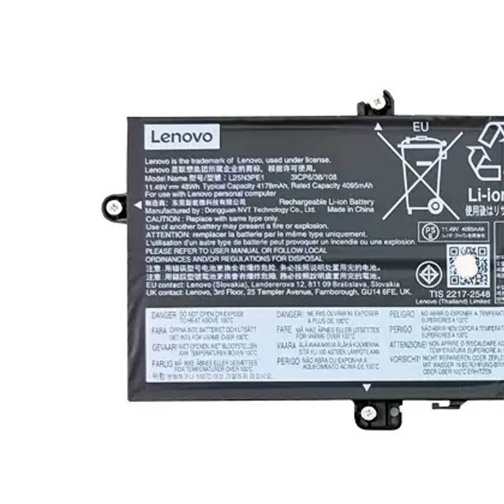 48Wh Lenovo L25N3PE1 Akku Battery – Bild 3