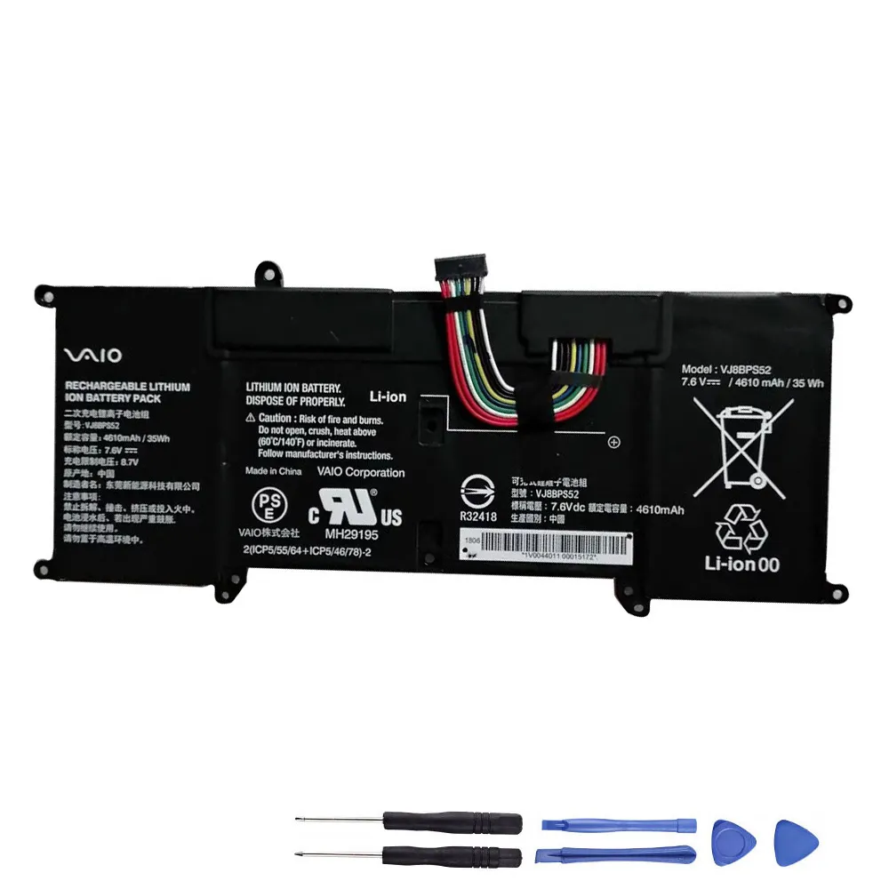 35Wh Sony VJ8BPS52 Akku Battery