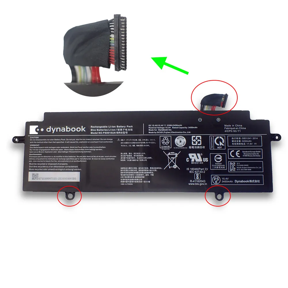 53Wh Toshiba PS0010UA1BRS Akku Battery – Bild 2