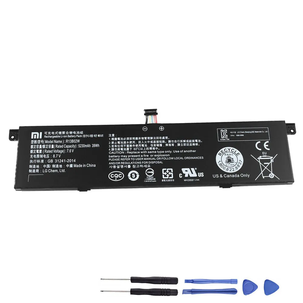 39Wh Xiaomi R13B01W R13B02W Akku Battery